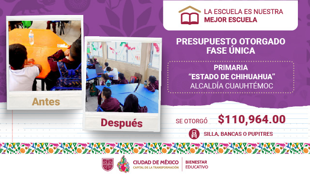 RENDICIÓN DE CUENTAS ESCUELA PRIMARIA ESTADO DE CHIHUAHUA